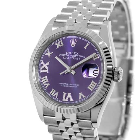 roman dial rolex|rolex datejust purple.